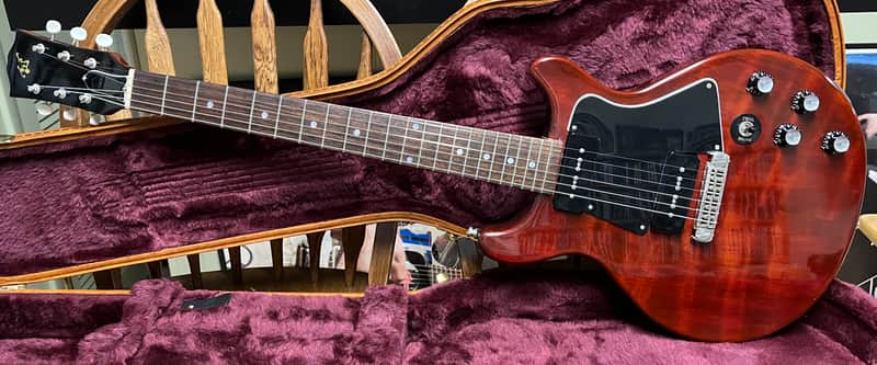 William's USA guitars REDWOOD LES PAUL SPECIAL DC like Gibson light as a feather 2018 - Cherry image 1