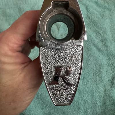 Rogers Tom Drum Mount or Spur bracket - Big R Memriloc XP8 - 1” Lot #101 70s - Chrome image 2