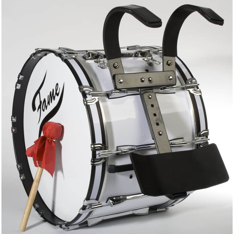 Fame Professional Marching BassDrum 22"x14", Birch, + Carrier - Marching bass drum image 1