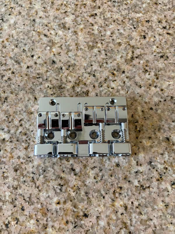 Gotoh J510BO Bass Bridge 4 strings Chrome image 1