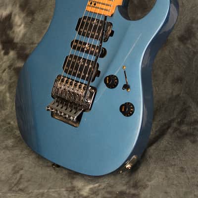 Washburn MG-340 1990s Lake Placid Blue HSH Floyd Super Strat Designed by Grover Jackson w Hard Case image 6