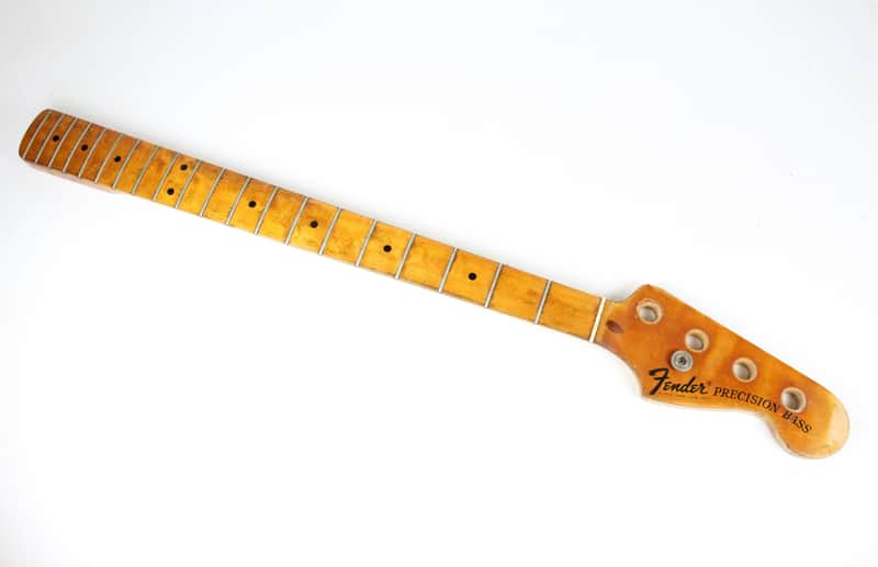 1970s Vintage Fender Precision Bass PBass Maple 4-Bolt NECK USA ~Honest RELIC~ Early-CBS image 1