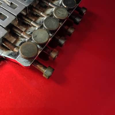 Kramer focus 6000 guitar Cherry Red 1986 Seymour Duncan pick ups Floyd Rose Tremolo image 8