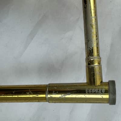 King 606 Student Model Tenor Trombone - Clear-Lacquered Brass image 12