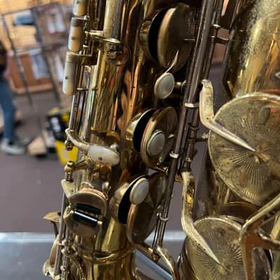 Vintage King Super 20 Full Pearl Tenor Saxophone image 3