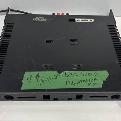 QSC Vintage model 3200 Serie-III Studio standard true dual mono professional power amplifier.(No fan) image 2