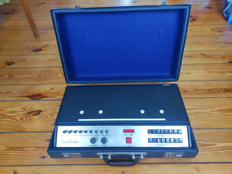 Vermona ER-9 analog drum machine 1975 - Black/Silver image 1