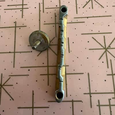 Vintage Bigsby Saddle 1960s aluminum gold good shape image 3