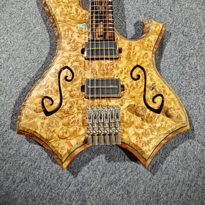 Barlow Guitars Osprey Semi-Hollow 2025 - Golden Camphor / Mun Ebony image 15