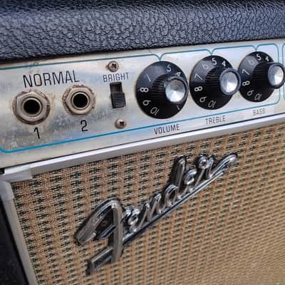 Vintage 1969 Fender Vibrolux Reverb Amp - Silverface - Drip Edge - Clean! image 6