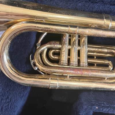 Bach Mercedes Marching Baritone Horn with case and mouthpiece, Made in USA image 10