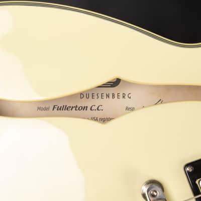 2018 Duesenberg Fullerton CC - Vintage White | German Semi-Hollow Thinline Tremolo P90 Pickup PLEK | CoA OHSC image 18