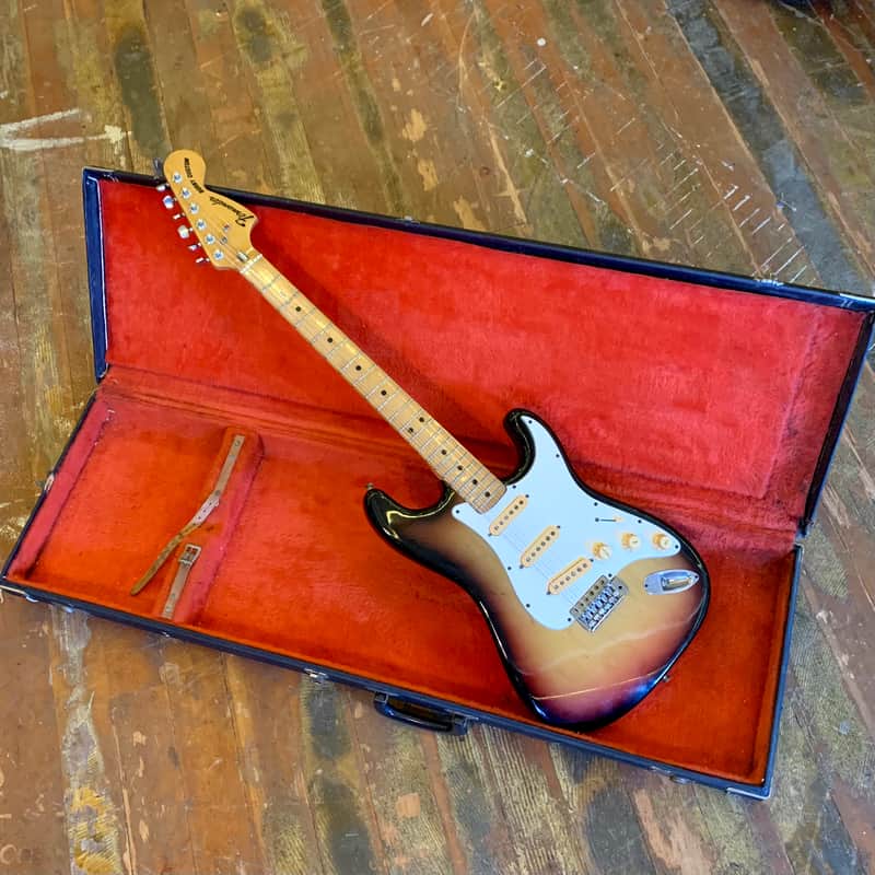 Fernandes Burny Custom strat 1976 Sunburst original vintage mij