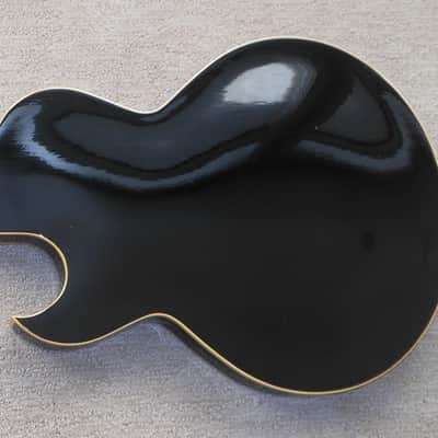 1986 Gibson Black Acoustic Guitar Prototype_(Chet Atkins?)_Thin Body_Sharp Cutaway_Original Case image 8