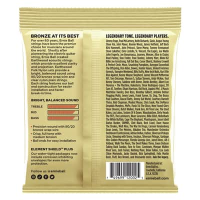 Ernie Ball 2002 Earthwood 80/20 Bronze Medium 13-56 image 3