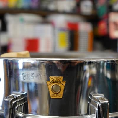 Vintage 1966 Ludwig USA Super Sensitive 6.5x14" Steel Snare Drum - ALL ORIGINAL image 15