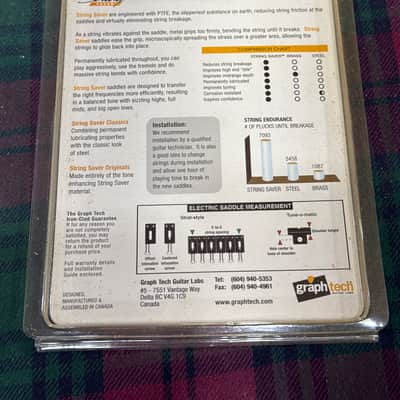 Graph Tech String Saver Strat & Tele Saddles - Matte image 2