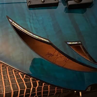 Artinger Custom 7 string semi hollow built for Chris Letchford Hawaiian Ice image 7