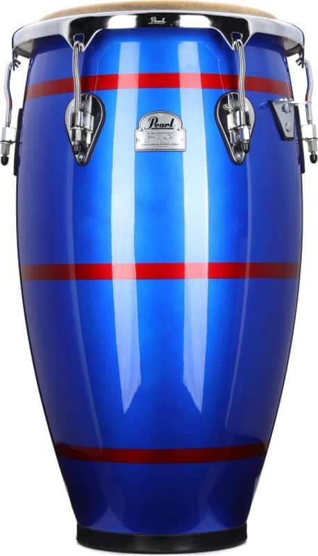 Pearl Jesús Díaz Signature Super Tumba - Deep Blue with Coral Red Stripes image 1