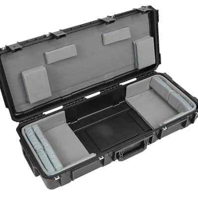 SKB Cases 3i-3614-TKBD iSeries 49-Note Keyboard Case, Waterproof Injection Molded Shell, 14 Total Hook-and-loop Pads in 4 Different Sizes, Pull Handle and Wheels for Easy Towing image 3