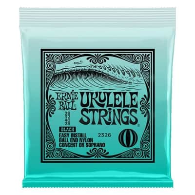 Ernie Ball Concert/Soprano Ball End Nylon Ukulele Strings 2326, Black image 2