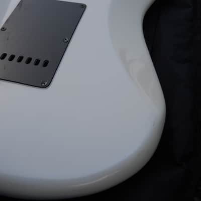 1980's C.F. Martin Stinger SSX Stratocaster, 6 String, White/Black, Nice Shape image 22
