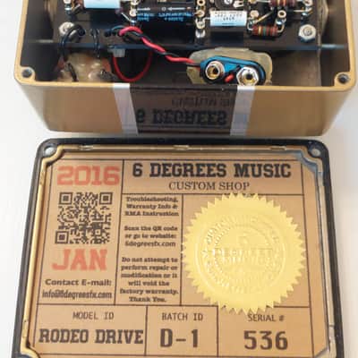 6 Degrees FX Rodeo Drive Overdrive 2010s v1 - Gold/Black image 7
