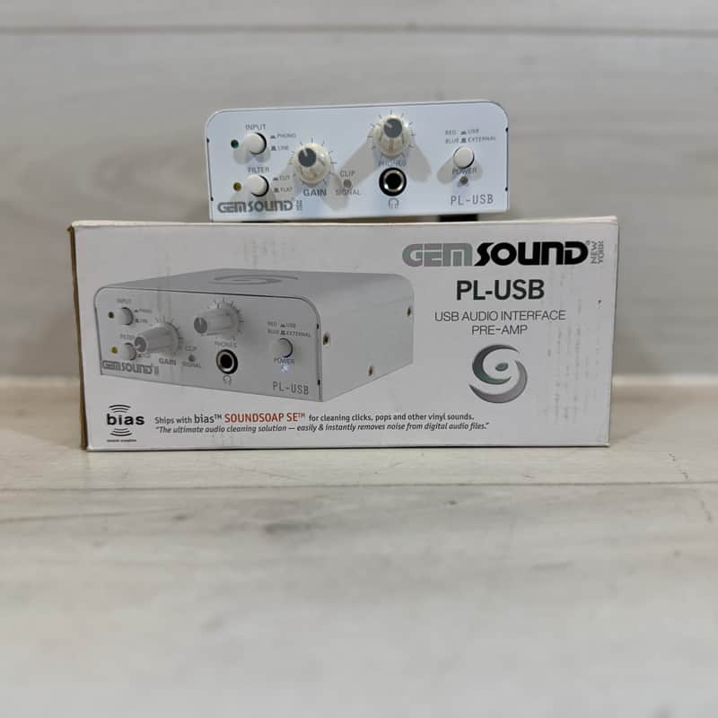 Gem Sound PL-USB Phono-to-USB Audio Interface Preamp w/ Original Box 2000's image 1