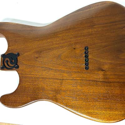 Custom, hot rodded, Walnut body, strat style guitar image 2