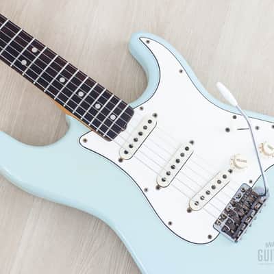 1966 Fender Stratocaster Vintage Electric Guitar Sonic Blue w/ Case image 7