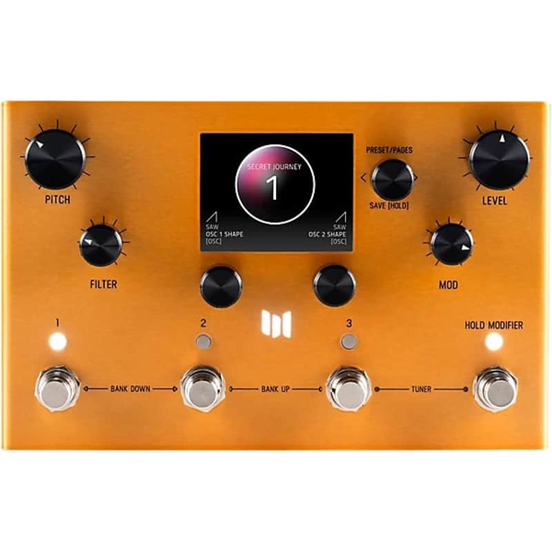 Meris Enzo X Modular Instrument Synthesizer Pedal 2025 - Translucent Gold ( IN STOCK READY TO SHIP ) image 1