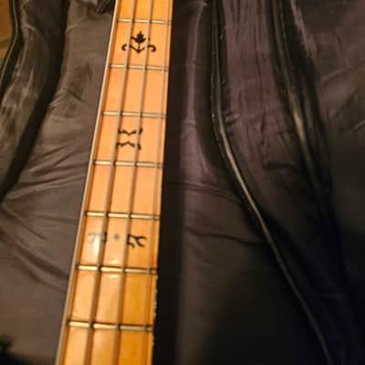 1978 Ibanez 2609B Professional Black Eagle Double Cutaway 4-String Bass with Maple Fretboard - Black image 13