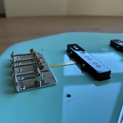 Original and complete 2014 Fender AVRI '64 Jazz Bass Body - Daphne Blue - LOADED image 3