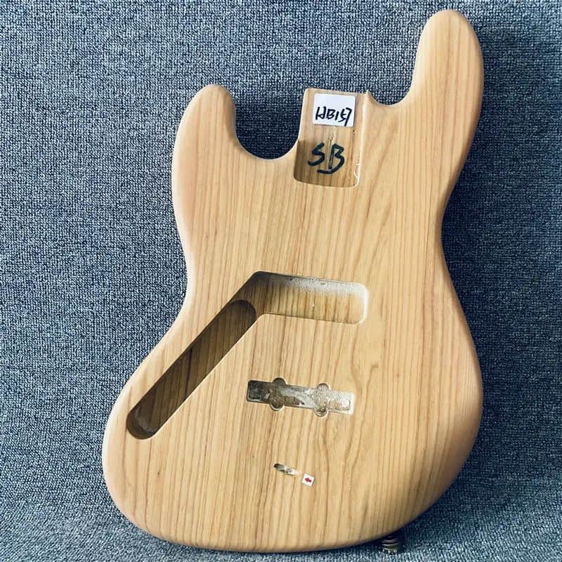 Ash Wood Left Handed 4 String Jazz Bass Style Body image 1