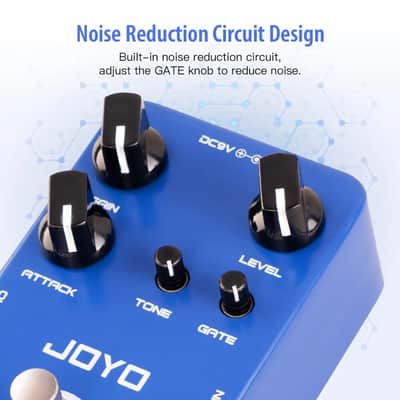 Joyo Argos Overdrive Guitar Pedal High Gain Noise Gate for Guitar Bass True Bypass image 4