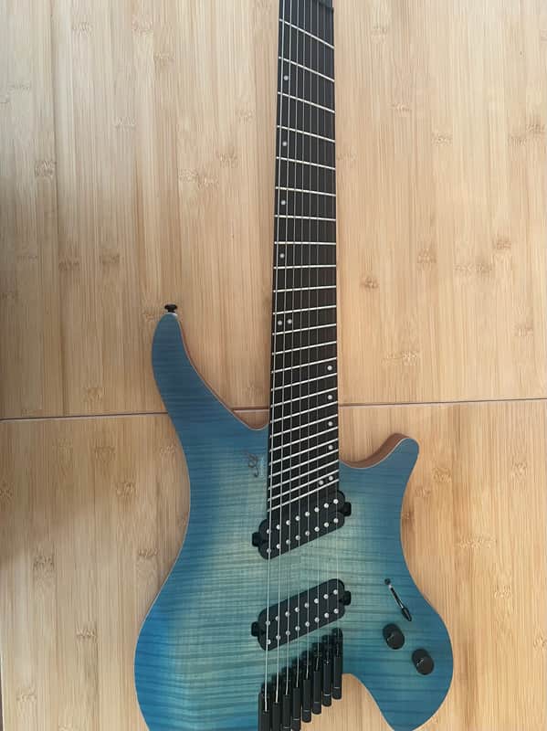 Agile Geodesic Multiscale 8 String 2019ish - Blue flame top image 1