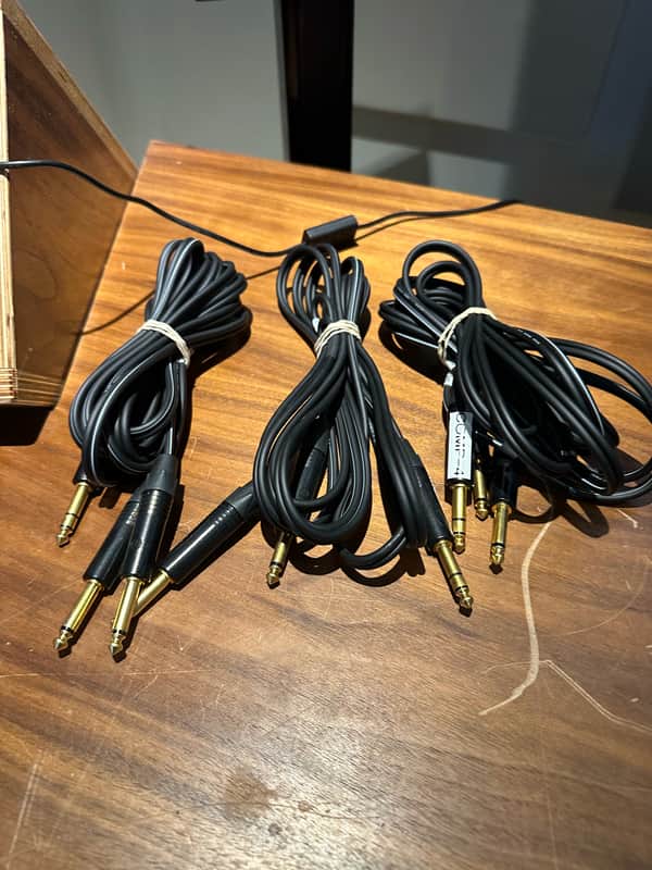 3x Mogami W2528 Dual-Channel Studio Cables w/ Neutrik 1/4" Connectors; Bundle - 10ft image 1