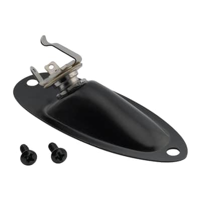 Boat Cup Jack Plate Ferrule For Strat Style Guitar, Black image 2