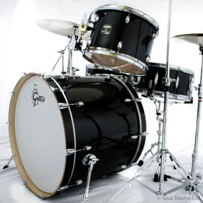 Gretsch Catalina Club Rock Drum Set 13", 16", 24" Ebony Stain image 3