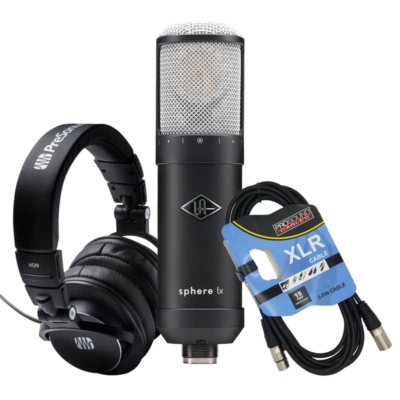 Universal Audio Sphere LX Modeling Microphone - Presonus HD9 - XLR Cable Bundle image 1