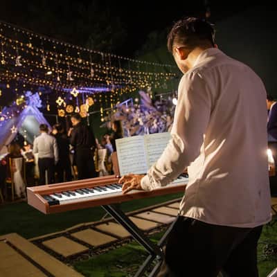 88-Key Semi-Weighted Digital Piano Keyboard | Wooden Cabinet, Bluetooth MIDI, Triple Pedals, Recording – Walnut Finish image 3