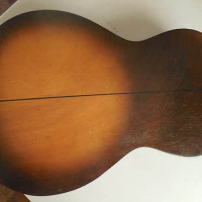 Slingerland May Bell Parlor Guitar Sunburst 1930's Vintage image 9