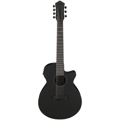 Ibanez AEG Series AEG721 7-String Acoustic-Electric Guitar - Black Out image 2