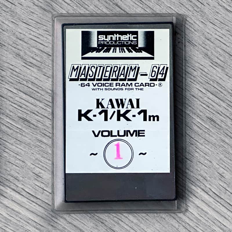 Kawai K1 / K1R / K1M / K1RII MASTERAM Voice Card Volume 1 // Very Rare! image 1