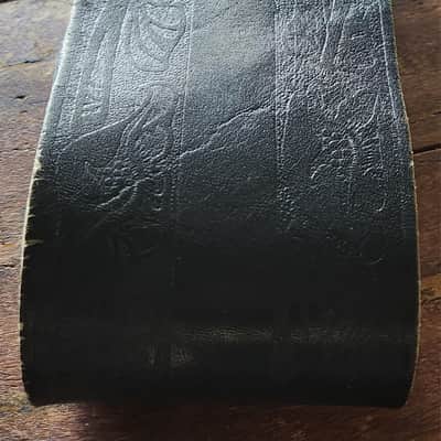VINTAGE! Hand-Tooled Leather Bass Guitar Strap 1970s image 12
