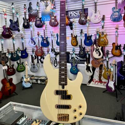 Yamaha BB5000-A 5 String Bass Neck Thru, Active Electronics, Cream White - Pre Owned image 1