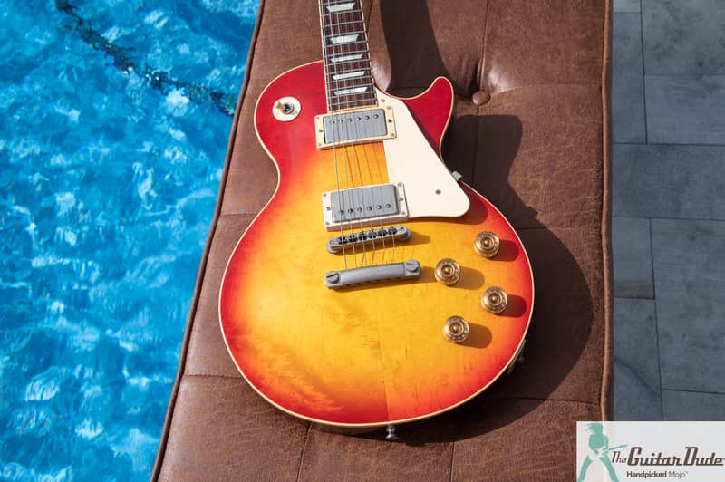 1999 Epiphone by Gibson LPS-80 '58 Reissue Style Les Paul Standard -w Open Book Headstock - Heritage Cherry Sunburst - Made in Japan! Pro Set Up w Perfect Frets/Action/Intonation image 1