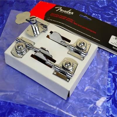 Fender Mexico Standard & Highway 1 Series Chrome Bass Tuning Machine, Set of 4, 0036400049 image 2