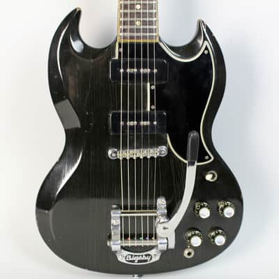 1961 Gibson SG / Les Paul Special Black Finish Vintage Electric Guitar w/Bigsby image 4