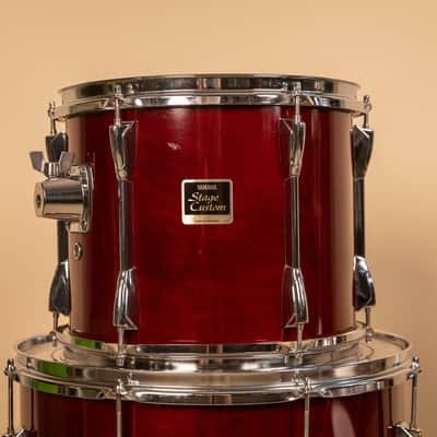 1990s Yamaha Stage Custom Cranberry Red Drum Set image 18